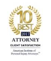 10 Best | Attorney Client Satisfaction | American Institute Of Personal Injury Attorneys | 2017